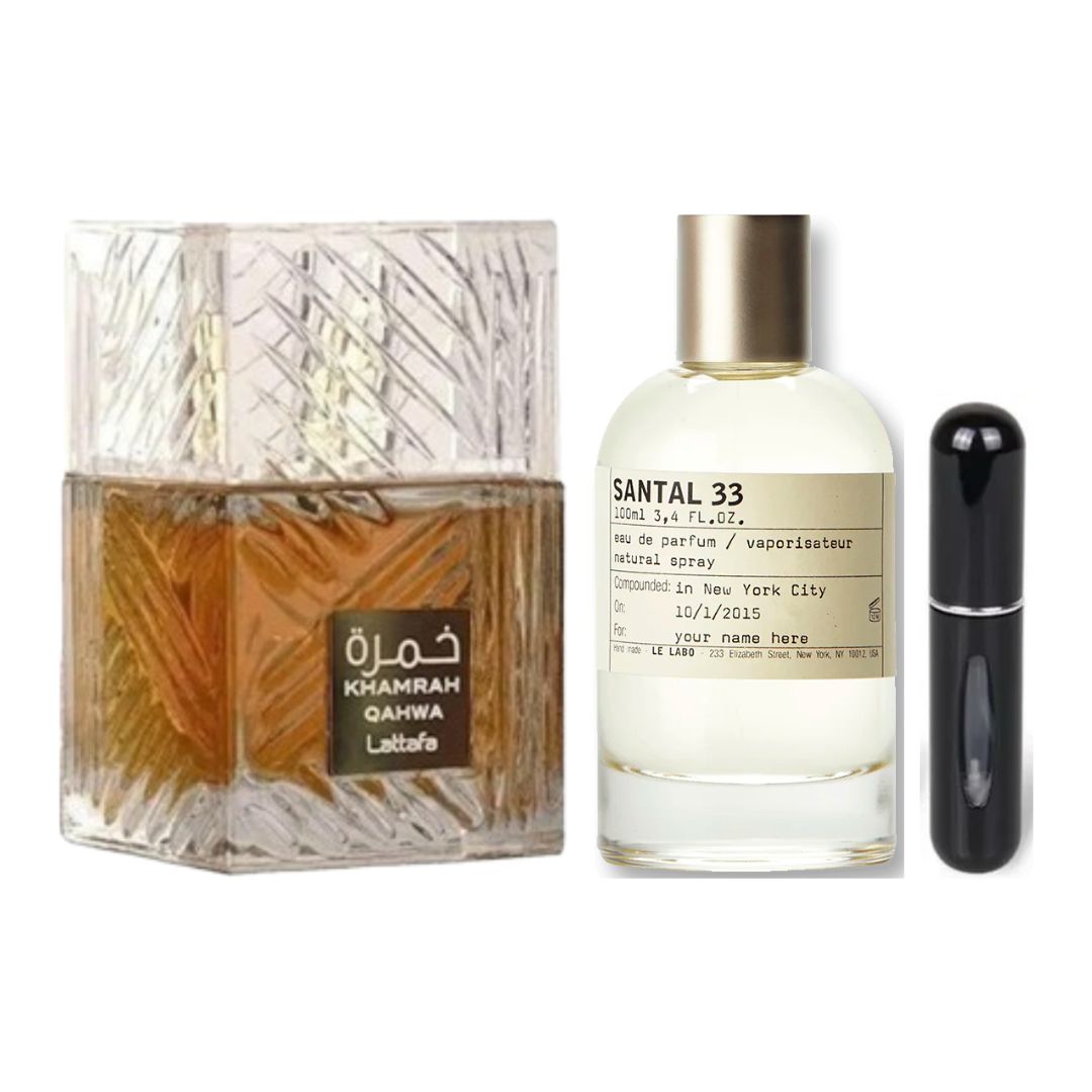 PERFUMES SANTAL 33+KHAMRAH QHAWAH + PERF